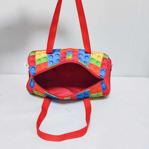Personalised Puzzle Printed Kids Swimming Duffle Bag
